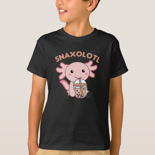 Snaxolotl Axolotl Lover Cute Animals Pizza T-shirt (Voorkant)