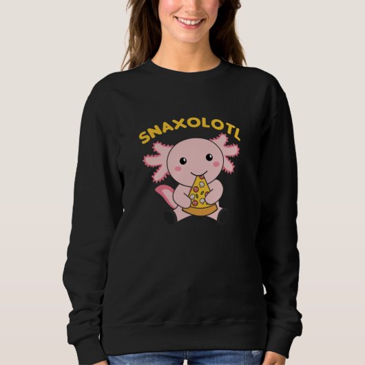 Snaxolotl Axolotl Lover Cute Animals Pizza Trui (Voorkant)