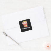 Snaxolotl Axolotl Lover Cute Animals Vierkante Sticker (Envelop)