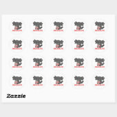 Snaxolotl Axolotl Lovers Sweet Animals Cla Ronde Sticker (Vel)