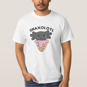 Snaxolotl Axolotl Lovers Sweet Animals Ice Cream T-shirt