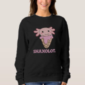 Snaxolotl Axolotl Lovers Sweet Animals Ice Cream Trui (Voorkant)
