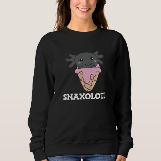 Snaxolotl Axolotl Lovers Sweet Animals Ice Cream Trui (Voorkant)