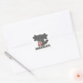 Snaxolotl Axolotl Lovers Sweet Animals Popcorn Squ Vierkante Sticker (Envelop)