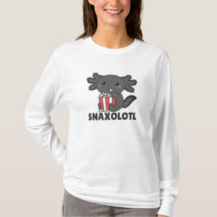 Snaxolotl Axolotl Lovers Sweet Animals Popcorn T-shirt