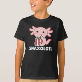 Snaxolotl Axolotl Lovers Sweet Animals Popcorn T-shirt
