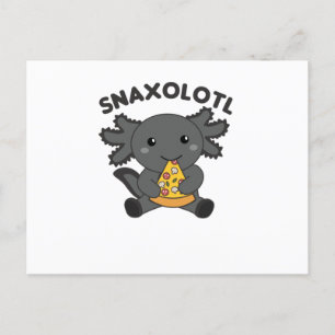 Snaxolotl Axolotl Pizza Lovers Sweet Animals Briefkaart