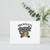 Snaxolotl Axolotl Pizza Lovers Sweet Animals Briefkaart (Staand voorkant)