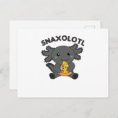 Snaxolotl Axolotl Pizza Lovers Sweet Animals Briefkaart (Voorkant / Achterkant)