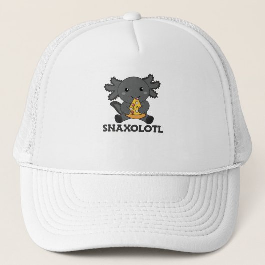 Snaxolotl Axolotl Pizza Lovers Sweet Animals Trucker Pet (Voorkant)