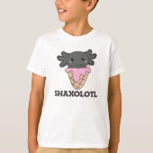 Snaxolotl Axolotl Strawberry Ice Lovers T-shirt (Voorkant)