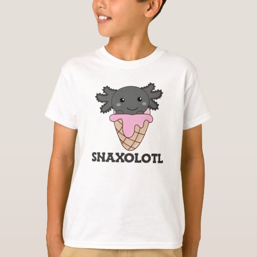 Snaxolotl Axolotl Strawberry Ice Lovers T-shirt (Voorkant)