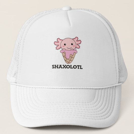 Snaxolotl Axolotl Strawberry Ice Lovers Trucker Pet (Voorkant)