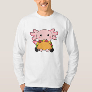Snaxolotl Axolotl Tabak Lovers Zoete dieren T-shirt