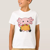 Snaxolotl Axolotl Tabak Lovers Zoete dieren T-shirt (Voorkant)