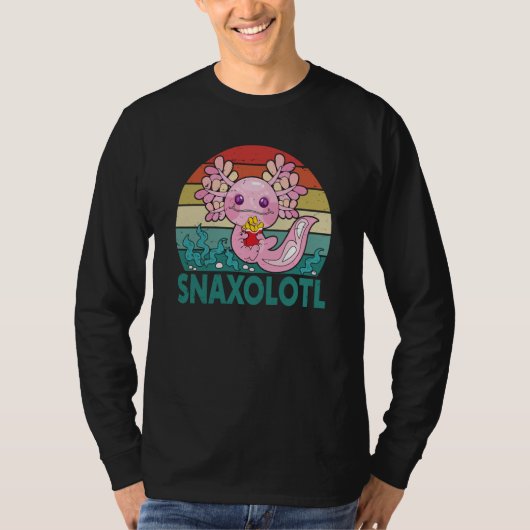 Snaxolotl Cute Axolotl French Fries Food Animal T-shirt (Voorkant)
