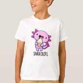 Snaxolotl Grappig Axolotl Pun T-shirt (Voorkant)