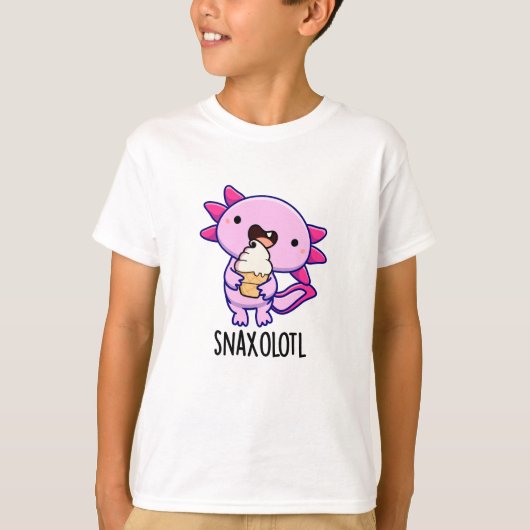 Snaxolotl Grappig Axolotl Pun T-shirt (Voorkant)