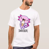 Snaxolotl Grappig Axolotl Pun T-shirt (Voorkant)