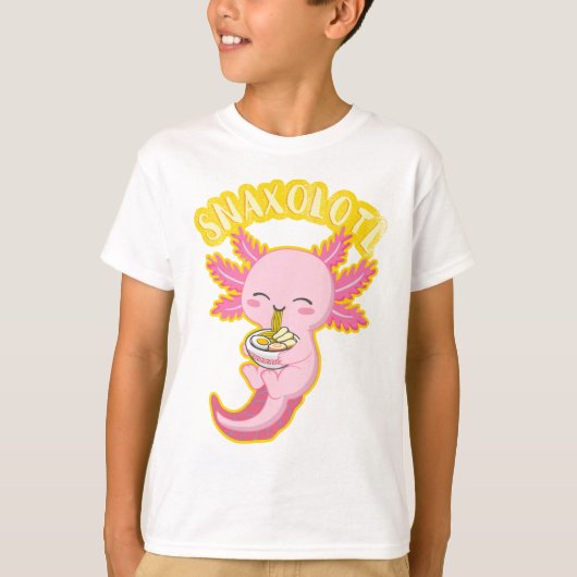 Snaxolotl Schattige Axolotl Lover Grappig Axolotl  T-shirt (Voorkant)