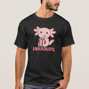 Snaxolotl Schattige dieren Eet Popcorn Axolotl T-shirt