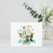 Snazzy Couple Briefkaart (Staand voorkant)