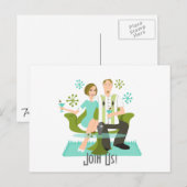 Snazzy Couple Briefkaart (Voorkant / Achterkant)