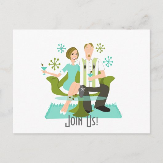 Snazzy Couple Briefkaart (Voorkant)