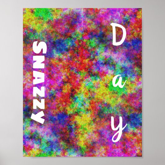 Snazzy Day Psychedelic Poster (Voorkant)