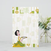 Snazzy Dinner Briefpapier (Staand voorkant)