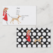 Snazzy Dog Walker Visitekaartje (Voorkant / Achterkant)