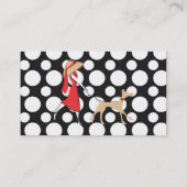 Snazzy Dog Walker Visitekaartje (Achterkant)