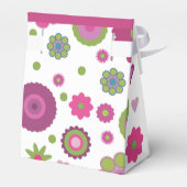 Snazzy Flower Pattern Dank je Bedankdoosjes (Achterkant)