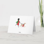 Snazzy Kerstmis van de Leurder van de Hond Feestdagen Kaart (Achterkant)