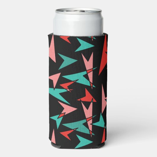 Snazzy Mid Century Moderne Arrows Seltzer Blikjeskoeler (Seltzer Achterkant)