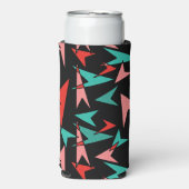 Snazzy Mid Century Moderne Arrows Seltzer Blikjeskoeler (Seltzer Voorkant)