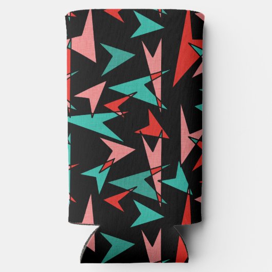 Snazzy Mid Century Moderne Arrows Seltzer Blikjeskoeler (Achterkant)