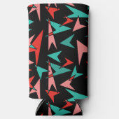 Snazzy Mid Century Moderne Arrows Seltzer Blikjeskoeler (Voorkant)