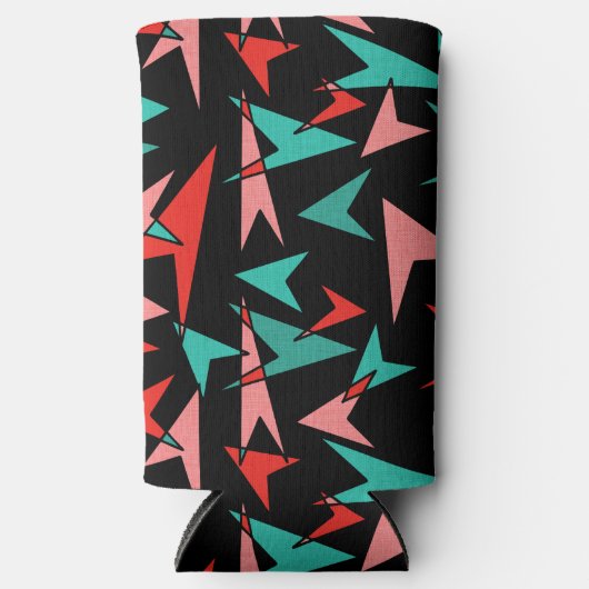 Snazzy Mid Century Moderne Arrows Seltzer Blikjeskoeler (Voorkant)