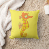 Snazzy Seahorse Square Pillow Kussen (Deken)