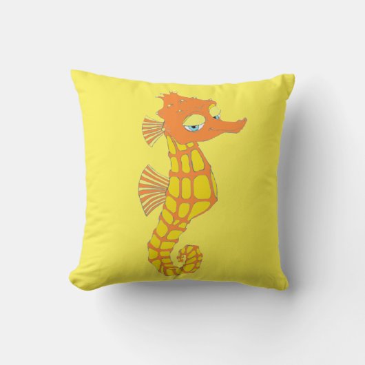 Snazzy Seahorse Square Pillow Kussen (Voorkant)