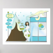 Snazzy Ski Lodge Poster (Voorkant)
