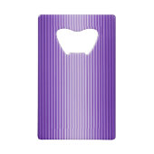 Snazzy Sophisticated Paars Custom Monogram Creditkaart Flessenopener (Achterkant)