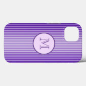Snazzy Sophisticates Paarse Gloed Strepen Custom Case-Mate iPhone Case (Achterkant (horizontaal))