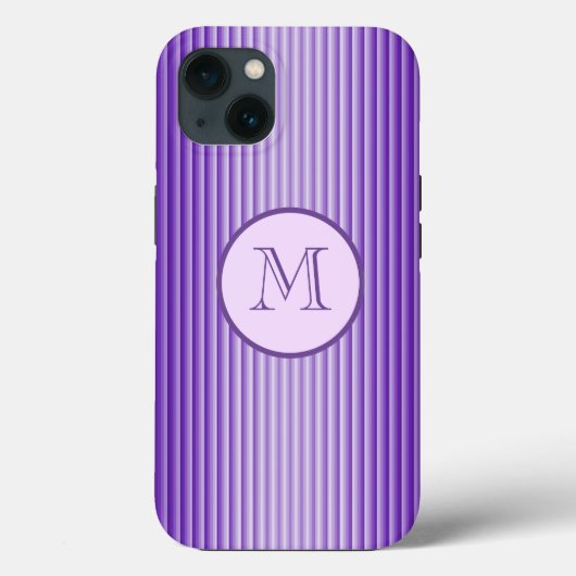 Snazzy Sophisticates Paarse Gloed Strepen Custom Case-Mate iPhone Case (Achterkant)