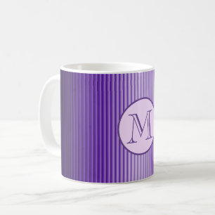Snazzy Sophisticates Paarse Gloed Strepen Custom Koffiemok
