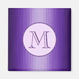 Snazzy Sophisticates Paarse Glow Stripes Custom Magneet