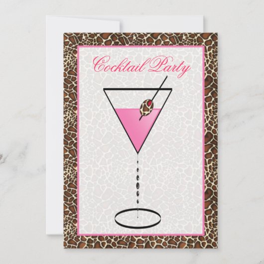 snazzy uitnodiging voor cocktailparty (Voorkant)