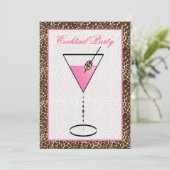 snazzy uitnodiging voor cocktailparty (Staand voorkant)