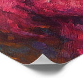 Snazzy Vrouw Hippo Portret Mardi Gras Poster (Hoek)